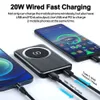 Wireless Magnetic Power Bank 10000mAh PD 20W Two-way Fast Charging External Battery Portable Pocket Charger For iPhone 12 13