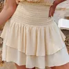 Casual Dresses 50% S Women Dress Ruffled Low Cut Summer Solid Color Off Shoulder For Daily Wear