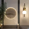 Wall Lamps Chinese Style Gourd Lamp Bedroom Living Room Background Light Fixture Auspicious Golden For