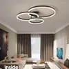 Lampadari Anello minimalista nordico Soggiorno Lampada a sospensione Lampada principale Camera da letto Decorazioni per la casa Lampadario a soffitto Illuminazione per interni Lampada a sospensione