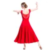 Stage Wear M-1727 Volwassen Ballroom Dance Oefing Dress Vrouw Vriendschap Moderne Performance Training TE KOOP