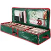 Storage Bags Christmas Wrapping Paper Bag Underbed Xmas Organiser With Gift Wrap Accessory Box Dual Zips & Carry Handles