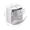 Porte-papier hygiénique Serviettes en plastique imperméables Boîte de rangement murale pour étagère de salle de bain Portable 230308