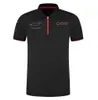 F1 Teamwear Camiseta Polo Masculina 2023 Fórmula 1 Drivers Racing Camiseta Preta Personalizada Mesmos Fãs Plus Size Tops Jersey Verão
