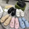 Дизайнерские роскошные брендовые кожаные тапочки на платформе, сандалии, стеганые женские тапочки на толстой подошве, модная летняя обувь, слайдер, пляжные тапочки, евро 35-45