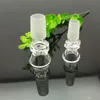 Transparent 2-wheel funnel glass bubble head Wholesale Glass Water Pipes T