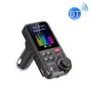 Wireless Bluetooth Car Kit FM Transmitter Receiver Radio Adapter Charging Treble Bass Sound Music Player QC3.0 USB Quick Charger Handsfree BT93