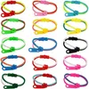 DHL Fidget Bracelets Toys Party Zipper Bracelet 7.5 بوصة تململ لعبة Neon Color Friendship for Kids Adults Christmas New New