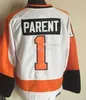 CUSTOM Men CCM Vintage Hockey Jerseys 88 Eric Lindros 16 Bobby Clarke 27 Ron Hextall 1 Bernie Parent 8 Dave Schultz Stitched Retro Uniforms