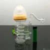 Rauchpfeifen Milchflasche, Wasser- und Tabakflasche mit Seidenplatte Glas Bongs Glas