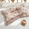 Pillows Baby Pillow Cotton Gauze Four Seasons Children Infant Pillow Cute Bear Print Baby Sleep Pillows Baby Bedding Accessories 230309