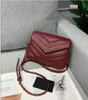 المصممين loulou حقائب كتف حقائب جلدية فاخرة crossbody الذهب والفضة سلسلة قطري حقيبة ساعي اليد محفظة محفظة 909 # 20x15x5cm tty