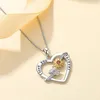 Pendant Necklaces 2023 S925 Sterling Silver Creative Heart-shaped Bee Honey Collection Lovely Love Fashion Accessories Clavicle Chain