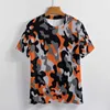 T-shirts pour hommes T-shirts Treillis de camouflage vibrant comme thème de service Design moderne Impression graphique Vintage Voyage USA Taille