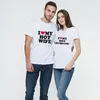 Camisetas para hombres camiseta de pareja de verano me encanta mi marido impreso algodón casual de algodón corta camisetas esposa top women wothing