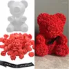 Dekoracja imprezowa 150pcs Rose Bear Polistyren Styrofoam Sztuczna pianka kwiatowa Walentynki Prezent DIY Prezent urodzinowy na wesele