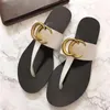 Designer women flat sandals fashion leather slippers summer lady sandals beach party slide slippers 35---42size