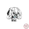 Pingente de Prata Esterlina 925 Clássico Caricatura Cadeia de Segurança Conta Fit Pandora Charms Pulseira Faça Você Mesmo Jóias Acessórios