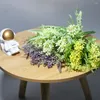 Dekorativa blommor hem vas möbler simulering växt europeisk stil acacia bönan inomhus restaurang partition blommor arrangemang