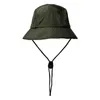 Breda brimhattar 2021 Fast Dry 5 Panel Retro Street Style Fisherman Hat Men's Women's Hiphop Drawstring Tactical Function Bucket Hat R230308