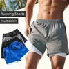 Pantaloncini da corsa Joggers Uomo 2 in 1 Sport Quick Dry Beach Uomo Estate Palestra Fitness Bodybuilding Allenamento