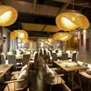 Pendant Lamps Bamboo Light Fixture Art Chandelier Restaurant Tea Room Leisure Place El Bed And Breakfast Style E27 Lights