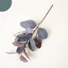 Decorative Flowers Simulation Plant Leaf Short Twig With Fruit Eucalyptus Wedding Floral Room El Decoration Artificial Eucalyptuses Silk