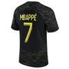 Mbappe Hakimi #30 Voetballen Jerseys vierde 4e zwarte Sergio Ramos 22 23 Maillots de football 2022 2023 Marquinhos Verratti PSGS Men Kids Kit Sh