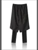 Pantaloni da uomo Abbigliamento Culottes maschili Costume Pantaloni jeans con taglio a stivale nero 2023 Hair Stylist Fashion