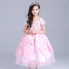 Desgaste do palco 2023 Sophia Princess Dress Dress Fils Halloween Girl Baby Cotton Skirt