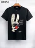 DSQ Phantom Kaplumbağa Erkek Tişörtleri Erkek Tasarımcı Tişörtleri Siyah Beyaz Sırt Serin T-Shirt Erkekler Yaz Moda Gündelik Sokak T-Shirt Üstleri Plus Boyut M-XXXL 158359