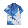 Hawaii Floral Lettre Imprimer Chemises De Plage Hommes Designer Soie Bowling Chemises Décontractées Hommes SummerShorts À Manches Courtes Lâche Robe Chemise Outfit Survêtements