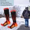 Sports Sports Aquecimento de inverno Usb Recarregável Meia quente 3 engrenagens Temperaturas Pé de ajuste para ciclismo Camping pescando