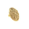 Обручальные кольца Эфиопский африканский нигерийский дизайн Дубай Золотой помолвка регулируемое кольцо пальца