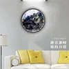 Wall Clocks Forest Train Living Room Clock Round Decor Home Bedroom Kitchen Decoration