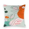 Kissen Nordic Ins Stil Morandi Farbe Wohnzimmer Sofa Abdeckung Für Auto Büro Pflanzen Blätter 45 45 cm Fundas De cojine