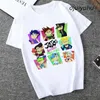 T-shirt da uomo 2022 New Fashion Anime Jojo Bizarre Adventure T-shirt Uomo Divertente Cartoon Summer T Shirt Unisex Graphic Rogna Tshirt Top Tee Uomo G230309