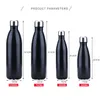 Water Bottles 350/500/750/1000ml Double-Wall Insulated Vacuum Flask Stainless Steel Water Bottle Cola Water Beer Thermos for Sport Bottle 230309