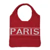 designer Bag beach bags Tote Bag Letter Knitted Bag Hollow handBag Woven handBag Female shopping bags 230309