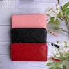 Gold Pink Single Zipper Embossing wallets Women's large capacity embossed leather wallet purse handbag Clutch Bags multi card zipper bag Coin Purses Embossed 60017