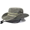 넓은 챙 모자 낚시 하이킹 태양 모자 남자 여자 부니 모자 넓은 챙 모자 모자 야외 사파리 여름 모자 면화 버킷 모자 R230308