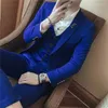Męskie garnitury mody Tuxedos królewskie błękitne mężczyźni na ślub man blezery 3piece najnowsze projekty spodni Terno Masculino
