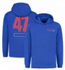 2022 Formule 1 F1 HAS Sweat à capuche Printemps Automne Sweat-shirt pour hommes Sports extrêmes de plein air Racing Veste à capuche Uniforme d'équipe personnalisé Vêtements de travail Tops