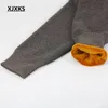 سراويل الرجال XJXKS سراويل دافئة الخريف والشتاء طماق طويلة الملابس الداخلية M-xxl الخصر المرن الرجال