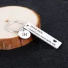 Keychains Drive Safe Keychain A-Z 26 Initials Lettering Men Women Boyfriend Key Chain Birthday Chritsmas Father's Day Gifts Drop