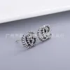 Boucles d'oreilles de luxe en argent thaïlandais, bijoux de luxe de haute qualité, à la mode, même double, tendance, droites, 95% de réduction, 2023