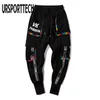 Herrbyxor lastbyxor byxor springer män byxor joggar pant streetwear hip hop lossa hajuku pantalones casual sportbyxor män 230309