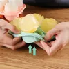 Ice Cream Tools Ice Cube Form Silicone Rose Shape Icecream Mold Tray 3D Big Ice Cream Ball Maker Reusable Whiskey Cocktail Mould Bar Tools Z0308