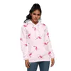 Herrtröjor 3D Flamingo-klädande mode och kvinnors avslappnade tröjor Hip Hop Sweatshirts Spring Autumn Thick