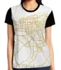 Herr t shirts teheran stad street map konst grafik t-shirt män toppar tee kvinnor skjorta rolig tryck o-hals kort ärm tshirts